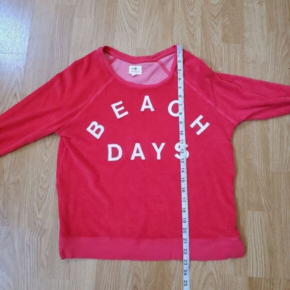 Sundry Beach Days Terry Cloth Crewneck Sweater sz Sm - Picture 9 of 12